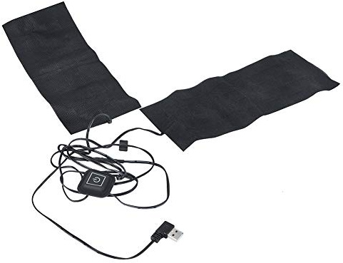 Carbon Faser Heizung 5V 2A USB Elektrische Beheizte Heizung Pad Temperatur 2 In 1 Kit Winter Beheizte Weste Pad