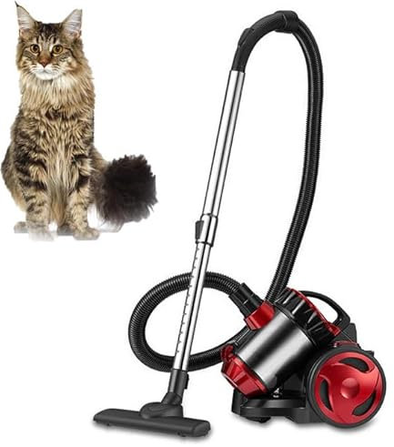 OFNHJK Bagless Cylinder Vacuum Cleaner, 2000w High Power Motor for Pets, 1.5 Litre Capacity, 4.5m Power Cord, 4 stage HEPA filter for Dust, Dirt and Allergens, Turbo tool for Pet Hair