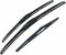 QILING Wiper For C5 2001 2002 2003 2004 Front Rear Wiper Set Windshield Brushes Windscreen Window Clips Cover Adapt Window Wipers Car(RHD,Front Rear)