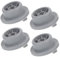 Didiseaon 4Pcs Dishwasher Lower Rack Wheels Durable Plastic Replacement Wheels for Dishwashers Compatible with Bosch Enhanced Stability and Performance