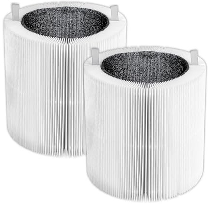 2 Pack Max 3250i Replacement Filters Compatible with Blueair Blue Max 3250i, 3250 auto, for Blue Pure 411i Max and 411a Max Air Purifier, H13 True HEPA Filter, Activated Carbon Filters