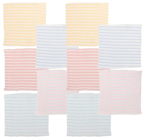 Protège-ventre pour Nourrisson en Coton, Lot de 10, Élastique | Ajustement Sûr et Doux, Usage Quotidien, Format Pratique, Textile Lavable, pour Nourrisson et Tout-petit