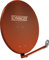 SCHWAIGER 265 Satellitenschüssel 88cm SAT-Antenne Aluminium Satelliten-Anlage Offset-Antenne LNB-Tragarm Masthalterung Sat-Schüssel Spiegel Satellitenspiegel Ziegelrot