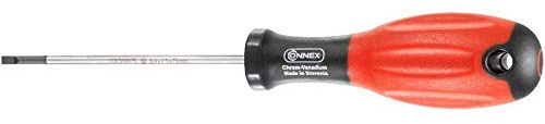 Connex COX310075 Elektriker-Schraubendreher, Silber/Schwarz/Rot, 2,5 x 75 mm