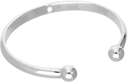Sterlingsilber Herren Dick Schwer 71 mm Torque Armreif