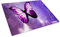 Chopping Board | Glass Chopping Boards for Kitchens | Glass Worktop Savers for Kitchen | Cutting Boards for Kitchen | Chopping Board Non Slip | Small Chopping Board | Pink Purple Butterfly