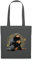 Spreadshirt Phantastische Tierwesen Niffler mit Gold Stoffbeutel, One size, Graphite