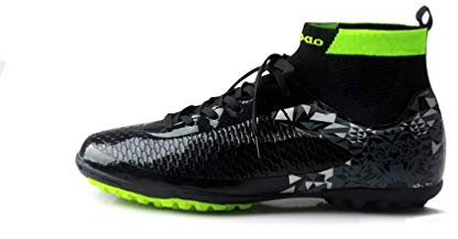 Scarpe da Calcio Ragazzi Bambino Scarpe Sportive Calcetto Traspirante 37 EU - Mod2 Nero