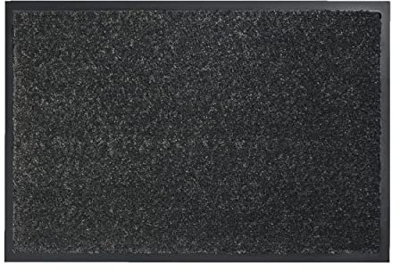 Astra strapazierfähige Schmutzfangmatte Perle – rutschfeste Türmatte – Fußmatte für den Innenbereich – Eingangsmatte – Vorleger (grau, 80x120cm)