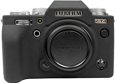 MUZIRI KINOKOO Fuji XT4 custodia in silicone compatibile per fotocamera Fuji XT4 custodia protettiva in gomma morbida per fotocamera, Nero , Beauty Case