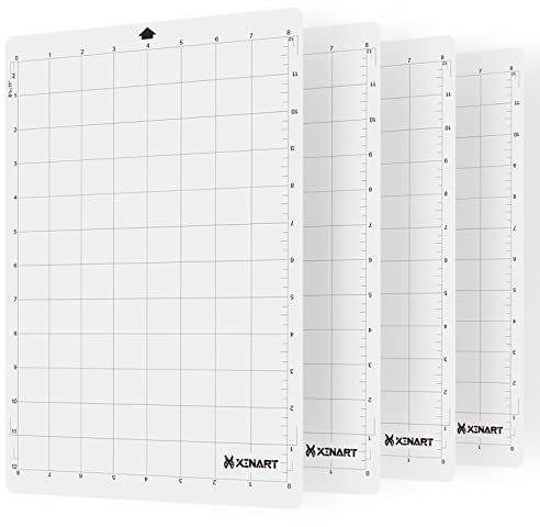 XINART StandardGrip Schneidematte für Silhouette Portrait (4 Matten, 8x12 Zoll) Standard Grip Adhesive Sticky Cricket Zubehör Craft Vinyl Ersatz Schnittmatten für Silhouette Cameo