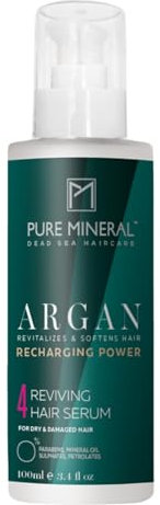 Pure Mineral - Serum für Haare mit Arganöl - Glättet und schützt trockenes Haar - Angereichert mit Vitamin E - Ohne Sulfate, Parabene, Petrolate - 100ml