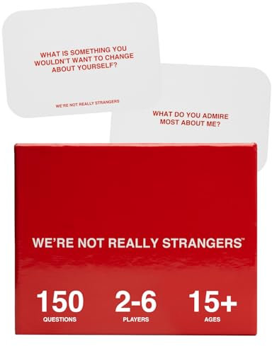 WE'RE NOT REALLY STRANGERS Kartenspiel – EIN interaktives Kartenspiel für Erwachsene und Eisbrecher (in englischer Sprache)