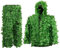 3D Leaf Ghillie Anzug, Camouflage Woodland Hunting Geely Suits Camo Outfit Sniper Kostüm für Männer, Jäger, Sniper Airsoft und Paintball Fotografie oder Halloween