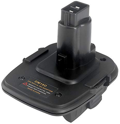 SAYGOHY DM18D Battery Converter Adapter,DM18D for DCA1820 with USB Adapter,Convert Dewalt 20V DCB200 ro Milwaukee M18 to Dewalt 18V NICD & NIMH DC9096 Battery