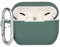 KOKOKA Custodia in Silicone Compatibile con AirPods Pro 2019, Case Cover Protettiva in Premium Silicone per Airpods Pro Custodia con Moschettone, LED Frontale Visibile, Deep Green