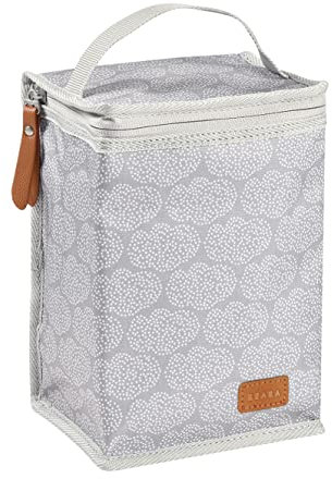BEABA, Pochette Repas Bébé Isotherme, Rangement Biberons Grand Format, Grande Capacité, Transporte Repas Complet, Matière Souple, Pliable, Tissu Imperméable, Tiny Dots