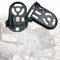 LIBRNTY Klapprad Hinten Pedal,Pedale hinten Fahrrad,Fahrrad Fußstütze Klappbare,Fahrrad Rücksitz Zubehör,für Freundin Frau Mann Kind,Trekking- und Rennräder,Mountainbike (Black)