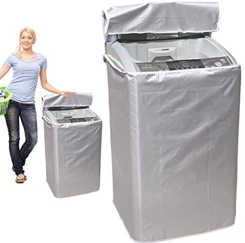 LOSOO Cubiertas Impermeables para lavadoras, Funda para Lavadora Funda para Secadora Tela Resistente al Agua, Fundas Impermeables para Lavadora, Funda Protectora para Ropa, a Prueba