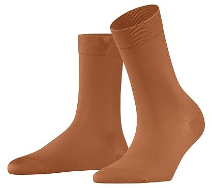 FALKE Damen Cotton Touch W So Baumwolle Einfarbig 1 Paar Socken, Orange (Tandoori 8576) neu-umweltfreundlich, 35-38