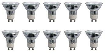 Lighto GU10 Halogen Leuchtmittel 75W, Halogenstrahler Dimmbar | Halogen Spot Glühbirne, Halogen Reflektor/Halogen Spot 2800K Warmweiß - Ø50mm -10 Stück