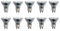 Lighto GU10 Halogen Leuchtmittel 75W, Halogenstrahler Dimmbar | Halogen Spot Glühbirne, Halogen Reflektor/Halogen Spot 2800K Warmweiß - Ø50mm -10 Stück