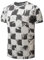RONOMO Herren T-Shirts, Krawatte gefärbte T-Shirts, lässige T-Shirts, Bedruckte T-Shirts, Graffiti T-Shirts(GZ BAI M)