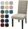 YSTELLAA Coprisedie Con Schienale 6 Pezzi, Coprisedia Elasticizzati Universal, Jacquard Fodere Sedie Soggiornoi, Fodera Sedia Antigraffio, Copertura Sedia Lavabile, Super Morbido, Cachi