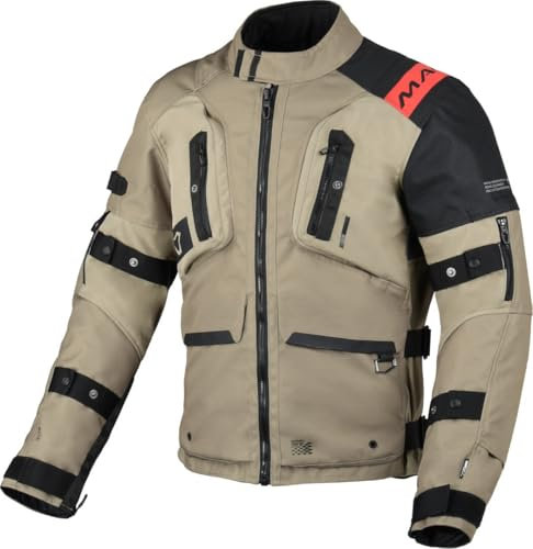Macna Unisex Higera Jacke, Taupe/Schwarz, L
