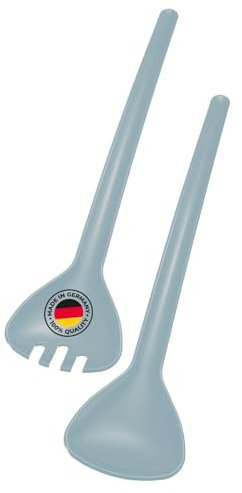 Westmark Salat-/Servierbesteck, 2-teilig, Länge: 26,6 cm, Kunststoff, Traditionell, Farbe: Blau, 2090227B