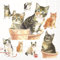 20 Servietten Tiermotive Viele, süße Katzen als Tischdeko. Papierservietten mit Motiv. Auch für Decoupage und Serviettentechnik 33x33cm