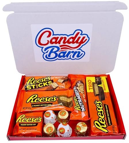 Candy Barn Reese's Chocolate Gift Set Peanut Butter Cups Hamper Selection Reeses Pieces