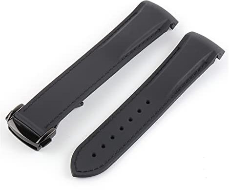 VISIYUBL Band di gomma della gomma del silicone curvo 21mm 22mm 22mm in forma for l'orologio Pagani adatto for Huawei. Adatto for GT2. Magic Watch 2 adatto for onore in forma for Samsung Galaxy Watch