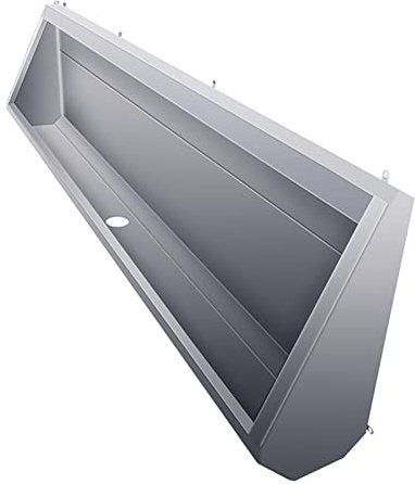An der Wand montiertes Sensor-Urinal, Urinal aus Edelstahl 304, an der Wand montiertes, intelligentes, spritzwassergeschütztes Urinal aus Edelstahl for Herren, kommerzielles, erweitertes Urinal mit 10