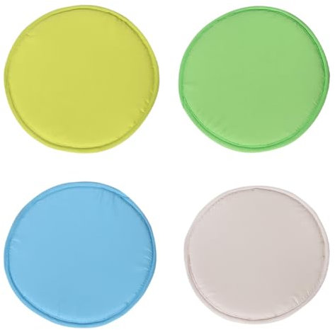 Asttenno 4 Stück Wander-Sitzpolster, Camping-Sitzkissen, Tragbare Sitze, Kleine Runde Sitzpolster für Outdoor-Picknick, Stadion D