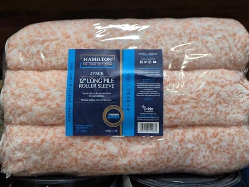 Hamilton 12 Long Pile Paint Roller Sleeve x 3