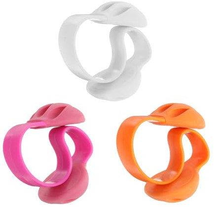 HARFINGTON 3pcs Cable Clips Non-Adhesive S shape Cable Management for Cord Organizer Cable Clips Bedroom Nightstand Wire Desk Table Accessories Office Spaces Car, White/Rose/Orange