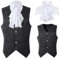 LOSSLO Weste Herren Gothic, Steampunk Herren Anzugweste Stehkragen Viktorianischer Anzug Westes Mittelalter Renaissance Kleidung Halloween Kostüm für Kostüme Party