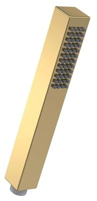 ENKI, E29, Square Pencil Design Hand Shower Modern, Handheld Shower Head Replacement, Brushed Brass
