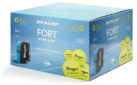 Slinger Dunlop FORT TR Plus Tennisball, 72 Stück, Gelb