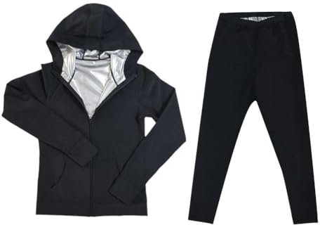 Donne Sauna Suit Fitness Perdita di Peso Sudorazione Vestiti Palestra Sportwear Set Tuta Rapida Dimensione Dry Dimagrante Plus Femminile