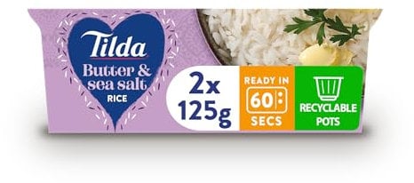Tilda Pots Butter and Sea Salt Jasmine Rice 250g