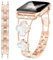 fitonyo Bracelet Bling Diamond Clover compatible avec Apple Watch 10, 9, 8, 7, 6, 5, 4, 3, 2, 1, SE, Sparkle Bling Diamond pour iWatch 38 mm, 40 mm, 41 mm, 42 mm, 44 mm, 45 mm, 46 mm, 49 mm, L(42/44