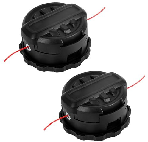 JOJOCY DWO1DT995 Tête de rechange pour débroussailleuse sans fil Dewalt DCST920 DCST922 DCST970 DCST990 DCST925, bobine de fil de 6 m et 2 mm (2 bobines)