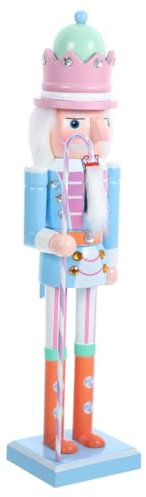 Cabilock Figurine De Noël Casse-Noisette en Bois De 50 Cm Décoration Unique pour Les Fêtes