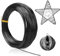 Yuomeaz Black Aluminum Wire for Jewelry Making, 18 Gauge Aluminum Wire for Craft, 1mm × 30m Bendable Armature Sculpting Wires for Beading