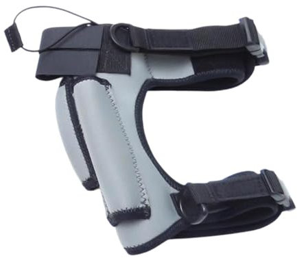 QSTDGVPW Soporte de Cuchillo de Muslo para Bucear con Correa de Neopreno para Deportes Al Aire Libre, Gris