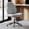 SONGMICS Schreibtischstuhl, Schminkstuhl, Bürostuhl, Drehstuhl gepolstert, höhenverstellbar, Wippfunktion, für Büro, Homeoffice, Jugendliche, Taubengrau OBG044G01V1