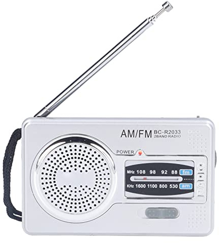 AM FM -Radio, Kleine Tragbare Empfänger, Lange Akkulaufzeit, Wasserdichtes Impact Standhalten, Innenunterhaltung Im Innenbereich, Ideale für Älteste, Kunststoffmaterial (BC-R2033)