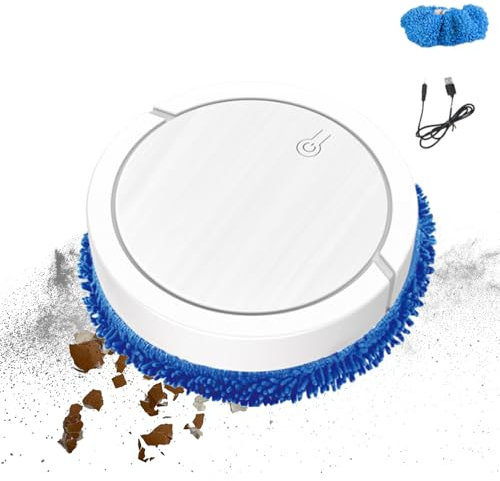 Floor Cleaner – Silent Electric Scrubber, Auto Dust Mop | Smart Sweeping Robot, Wet Dry Washer Machine, Compact Cleaner, Room Mopper for Kitchen, Office, Bedroom, Balcony Area Use